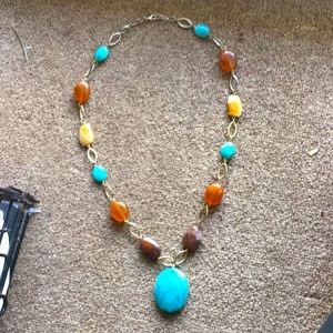 VTG SWAROVSKI Created Huge BALTIC AMBER necklace.